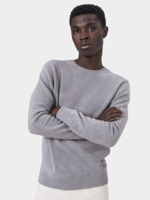 Classic Merino Wool Crew - Heather Grey