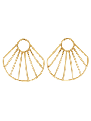 Ark Clam Stud Earrings Br-slv-yp-s