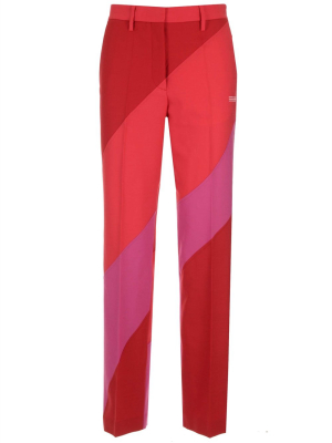 Off-white Panelled Tailored Trousers