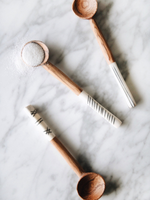 Connected Goods Wild Olive Wood Sugar Spoon Set