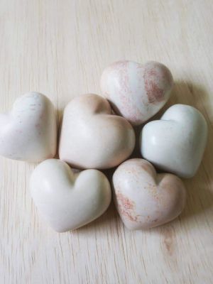 Natural Heart Stones
