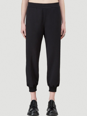 Alexander Mcqueen Logo Embroidered Jogging Pants