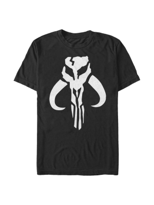 Men's Star Wars Mandalorian Skull Logo T-shirt