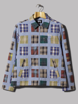 Stüssy Madras Patchwork Zip Jacket (plaid)