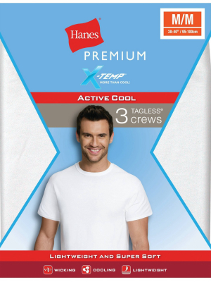 Hanes Premium Men's 3pk Xtemp Crew Neck T-shirt Undershirt