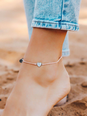Heart Of Pearl Anklet