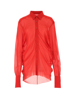 Maison Margiela Classic Collar Sheer Shirt