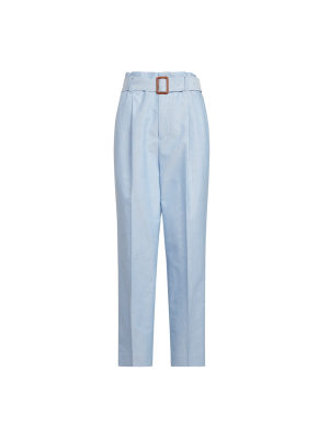 Belted Cotton Pant