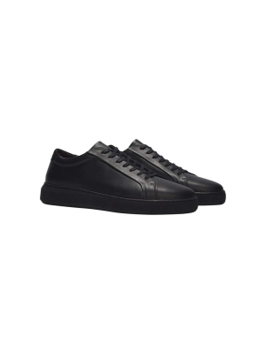 Series 8 Triple Black Leather Sneaker