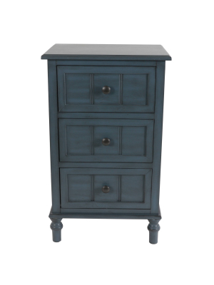 Simplify Three Drawer Accent Table - Décor Therapy