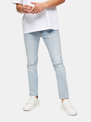 Bleach Knee Ripped Stretch Skinny Jeans