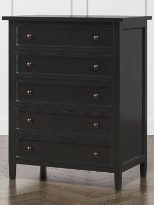 Harbor Bruno Black 5-drawer Chest