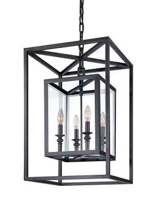 Morgan 4lt Pendant Medium Deep Bronze