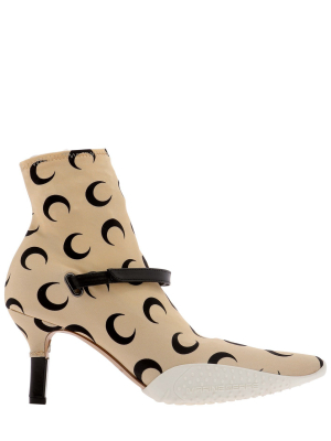 Marine Serre Crescent Moon Printed Ankle Boots