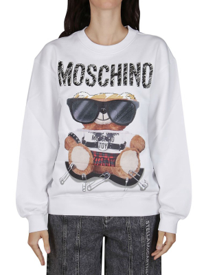 Moschino Teddy Logo Printed Sweatshirt