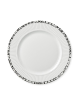 Pillivuyt Ville De Paris Plisse Porcelain Salad Plates, Set Of 4