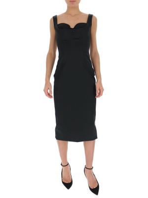 Dolce & Gabbana Fitted Midi Dress