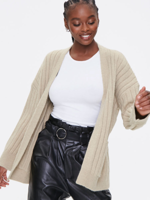 Ribbed Cardigan Sweater