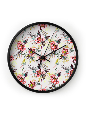 Holli Zollinger Poppy Wild Wall Clock - Deny Designs