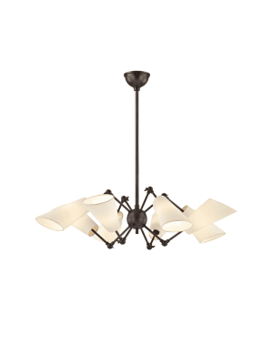 Buckingham 8 Light Chandelier Old Bronze