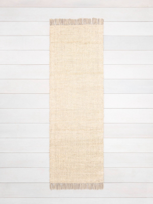 Bleached Jute Rug With Fringe - Hearth & Hand™ With Magnolia