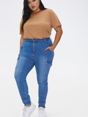 Plus Size Cargo Jeans