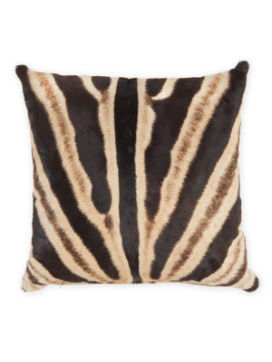 Zebra Pillow, 18"