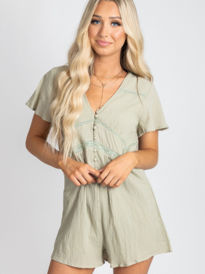 Picnic In The Park Lace Detail Romper