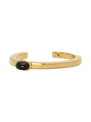 Black Jade Side Bangle