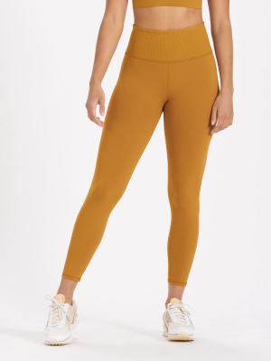 Rib Studio Legging | Dark Golden