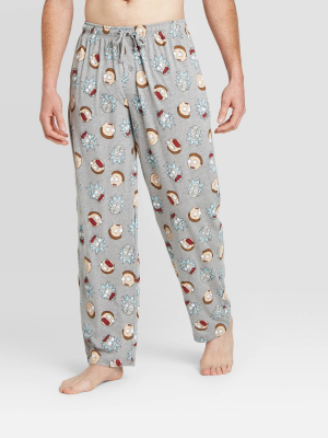 Men's Rick And Morty Pajama Pants - Gray