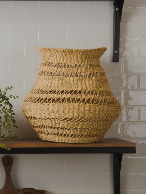All Natural Lace Vase Ii