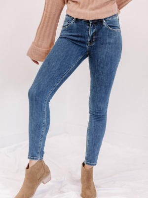 Special A Basic Mid Rise Skinny