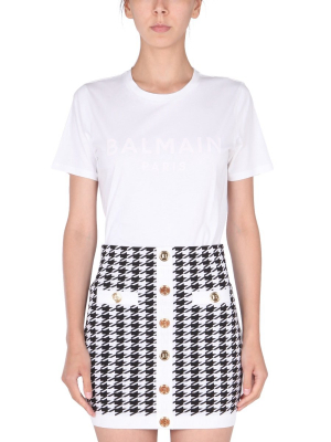 Balmain Logo Print T-shirt