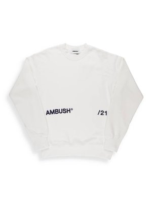 Ambush Logo Embroidered Crewneck Sweatshirt