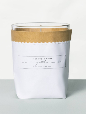 5.8oz Bagged Glass Jar Candle Gather - Magnolia Home By Joanna Gaines