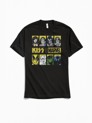 Kiss X Marvel Hero Box Up Tee