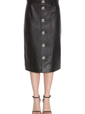 Balenciaga Buttoned Midi Skirt