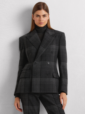 Kent Plaid Cashmere-wool Jacket