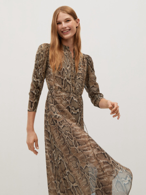 Snake Print Gown