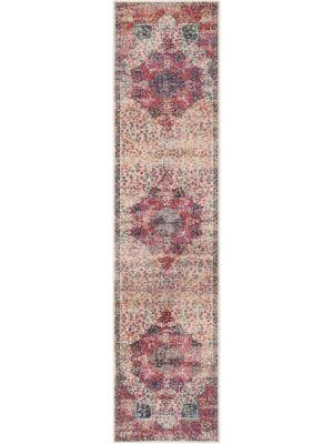 Merlot Cream/ruby Runner Rug