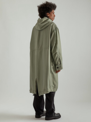 Frieze Parka In Cadet Green