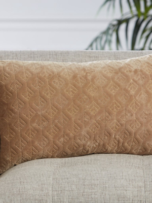 Dakon Trellis Pillow In Beige