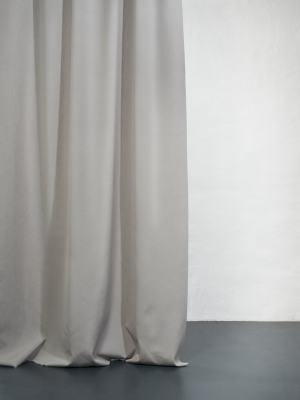 Outdoor Canvas Curtain Col. Heather Grey - Extra Wide