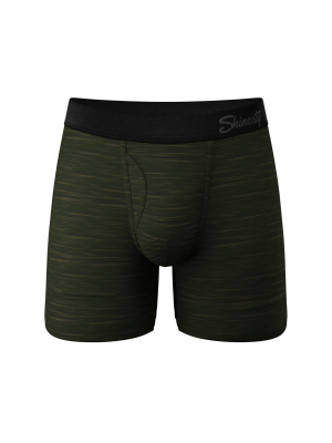 The Jungle | Green Space Dye Ball Hammock® Pouch Underwear With Fly