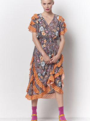 Betina Ruffle Dress - Floral
