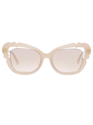 Linda Farrow Salma C3 Cat Eye Sunglasses