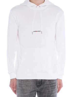 Saint Laurent Logo Print Hoodie