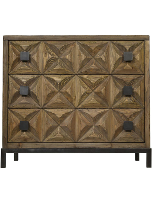 Noir Jones 3 Drawer Sideboard