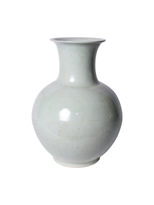 Lion Mouth Jar, Mint Celadon Green